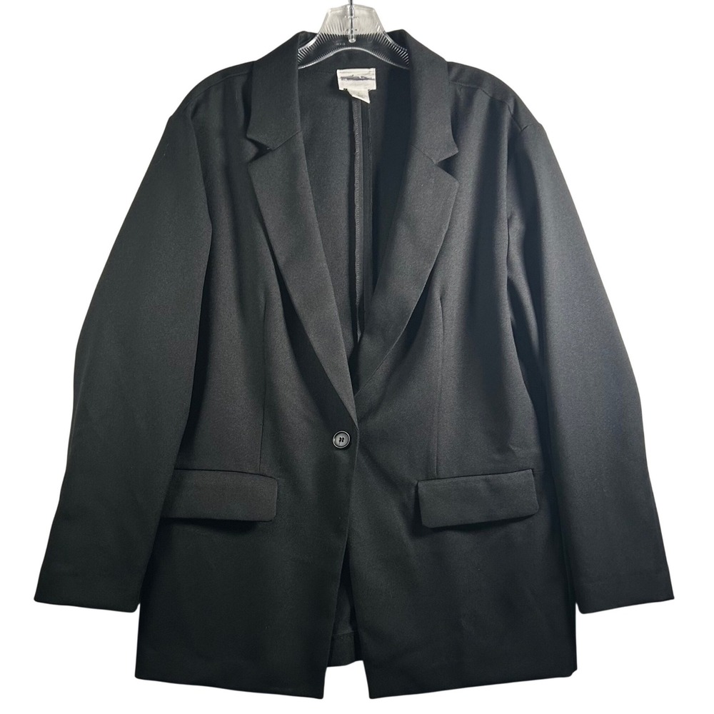 Melrose Market Black Single Button Blazer Jacket‎ Womens Size M